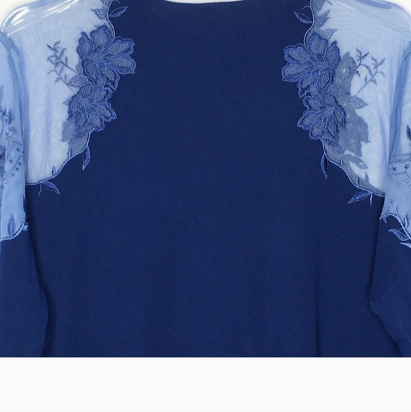 FREE PEOPLE Daniella Illusion mesh insert long sleeve micro ribbed in oc… - Picture 4 of 6